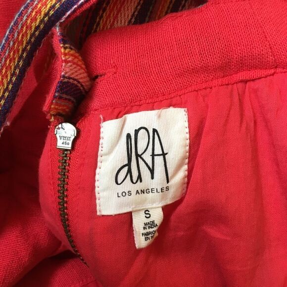 ‎DRA SOUTHWESTERN STRIPE MALIBU DRESS IN RED - Picture 6 of 6